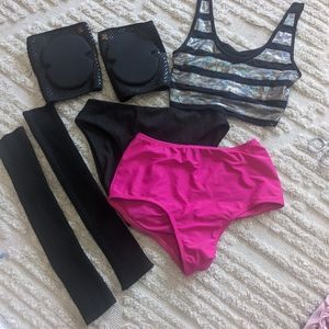 Pole Dance Shorts, Knee Pads (just pay shipping plus $3)